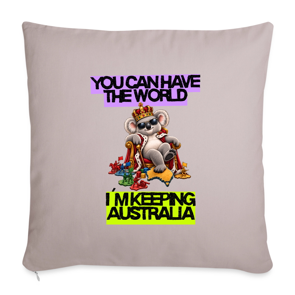 Keeping Australia - Sofakissen mit Füllung 44 x 44 cm - helles Taupe