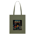 Space Meeples, Stoffbeutel aus Bio-Baumwolle - Khaki