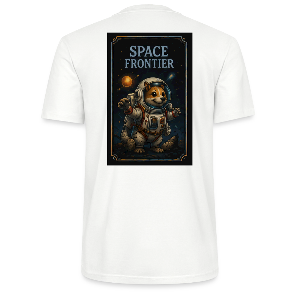 Space Frontier, unisex T-Shirt aus Bio-Baumwolle - Weiß