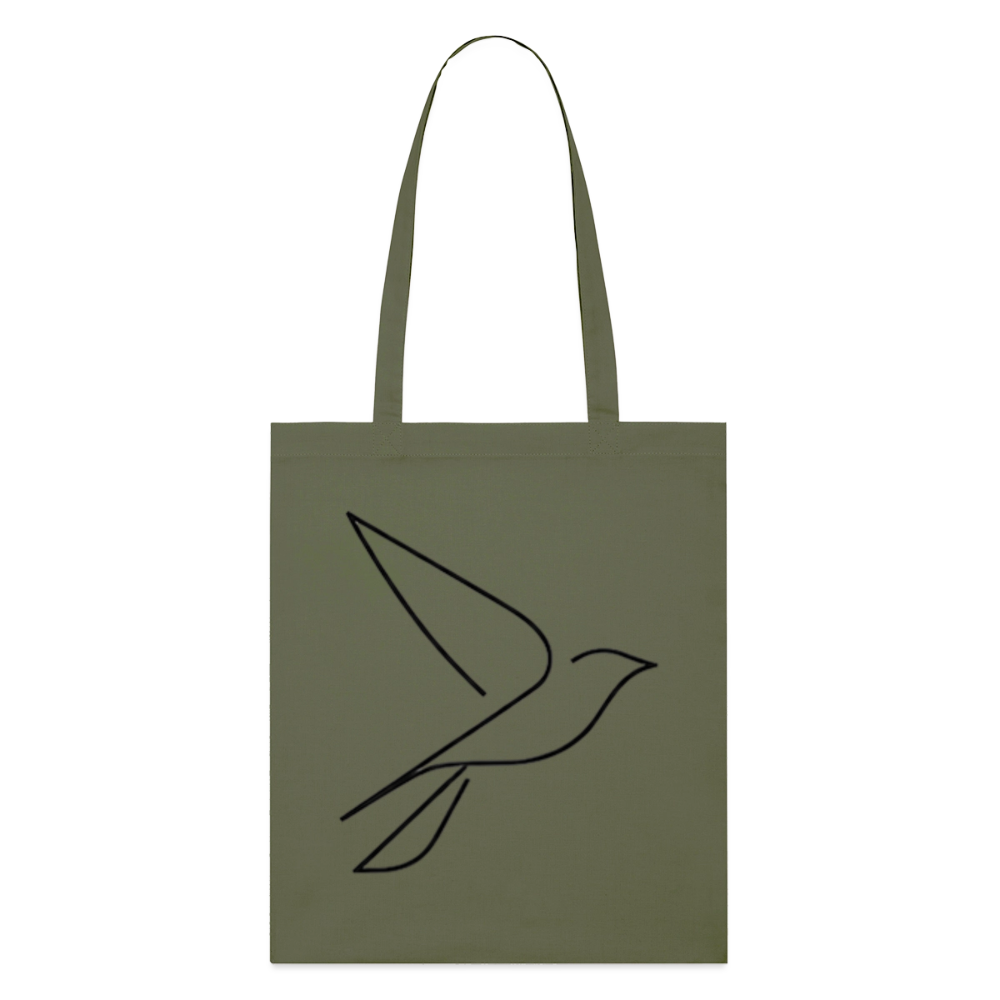 Take Flight, Stoffbeutel aus Bio-Baumwolle - khaki