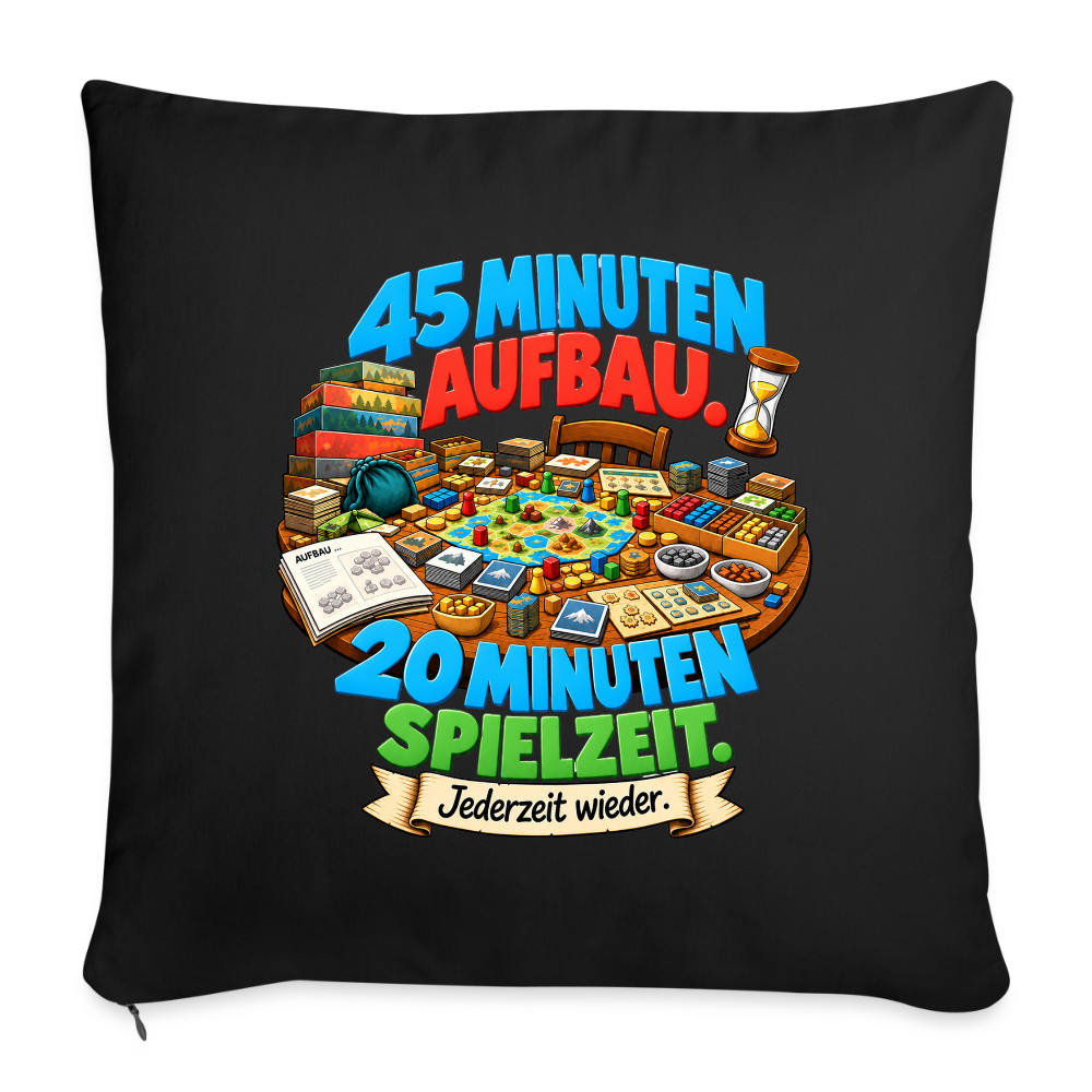 45 Minuten Aufbau. 20 Minuten Spielzeit. - Kissen 44 x 44cm - Schwarz