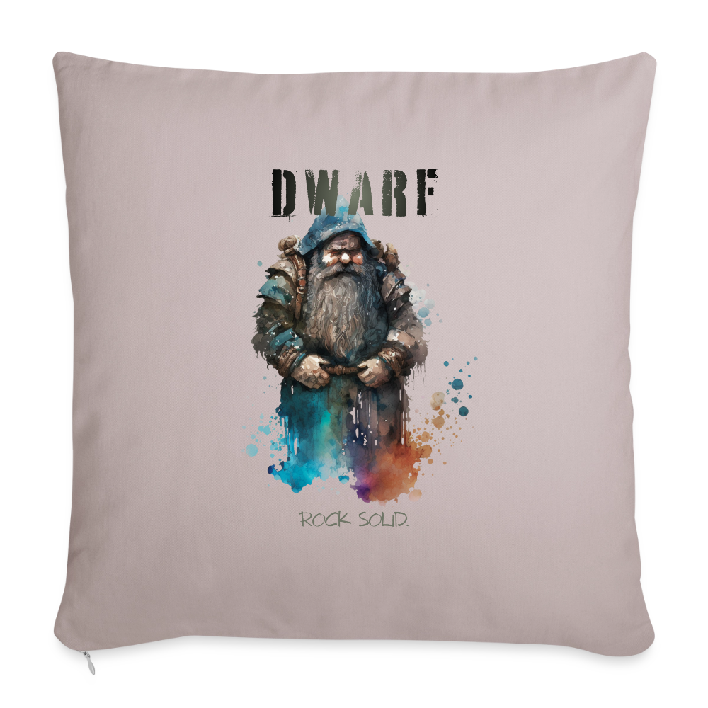 Dwarf – Rock Solid - Sofakissen mit Füllung 44 x 44 cm - helles Taupe