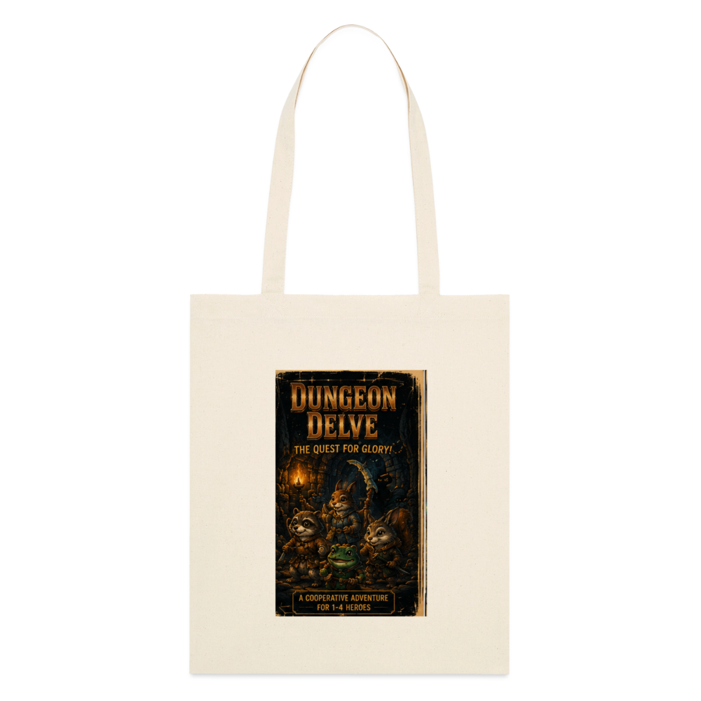 Dungeon Delve, Stoffbeutel aus Bio-Baumwolle - Natur