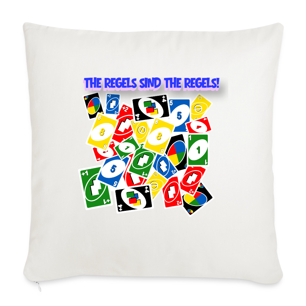 The Regels sind the Regels! - Sofakissen mit Füllung 44 x 44 cm - Naturweiß 