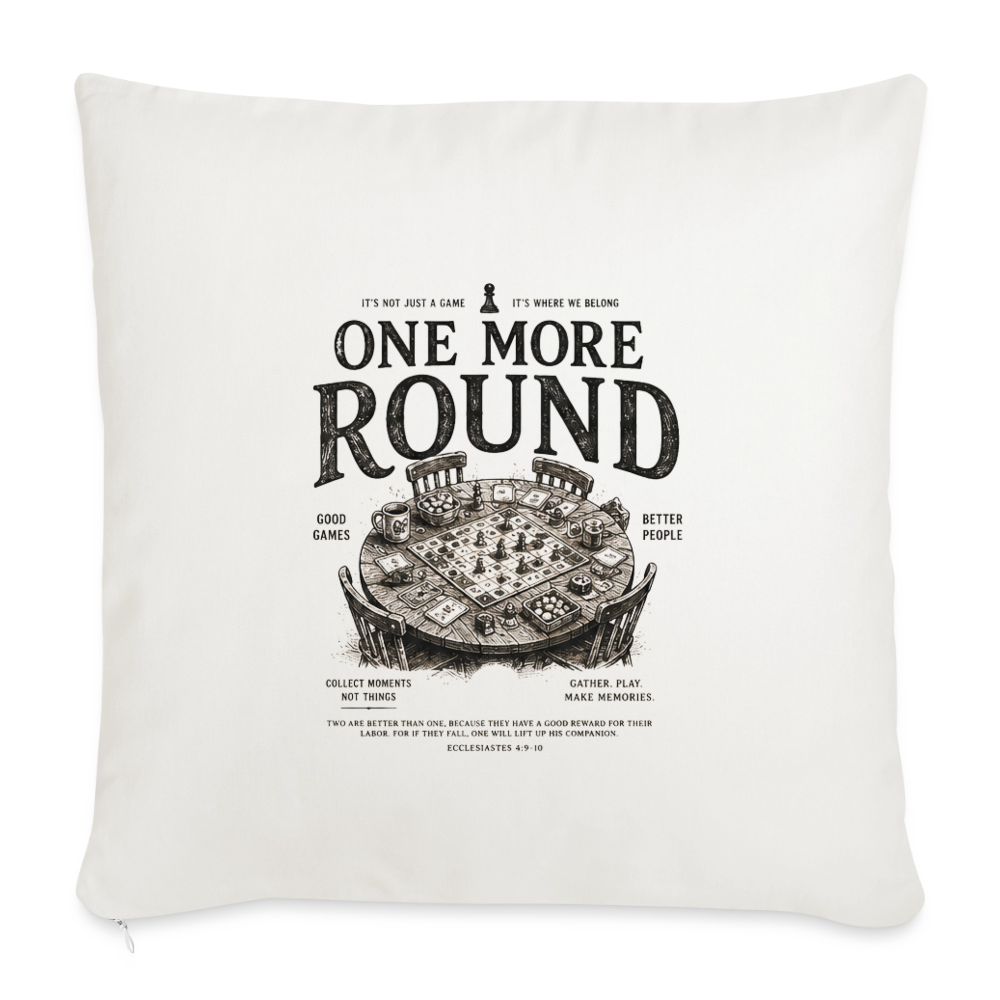 One More Round - Sofakissen mit Füllung 44 x 44 cm - Naturweiß 