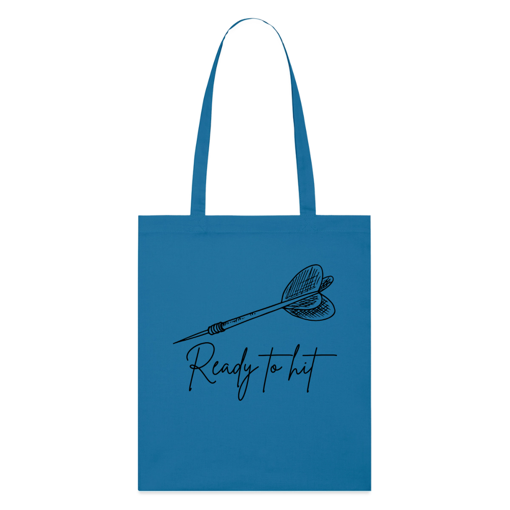 Dart Ready, Stoffbeutel aus Bio-Baumwolle - royal blue