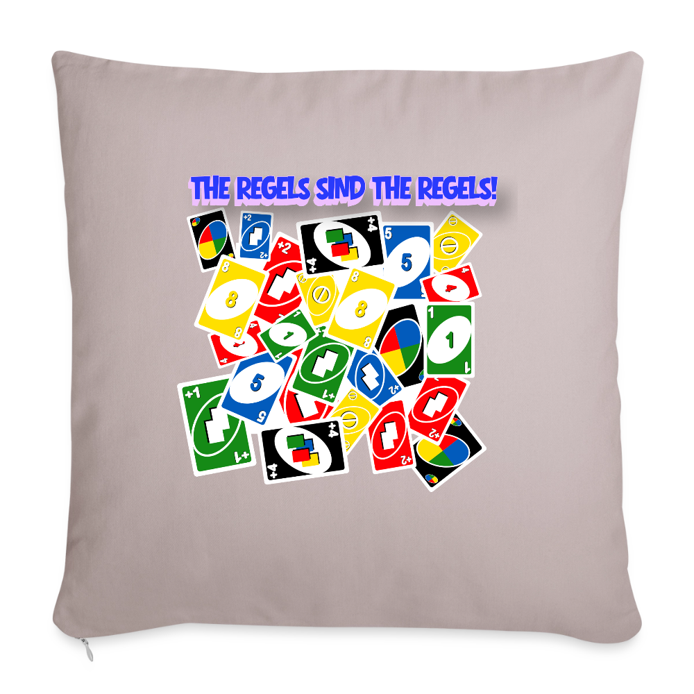 The Regels sind the Regels! - Sofakissen mit Füllung 44 x 44 cm - helles Taupe