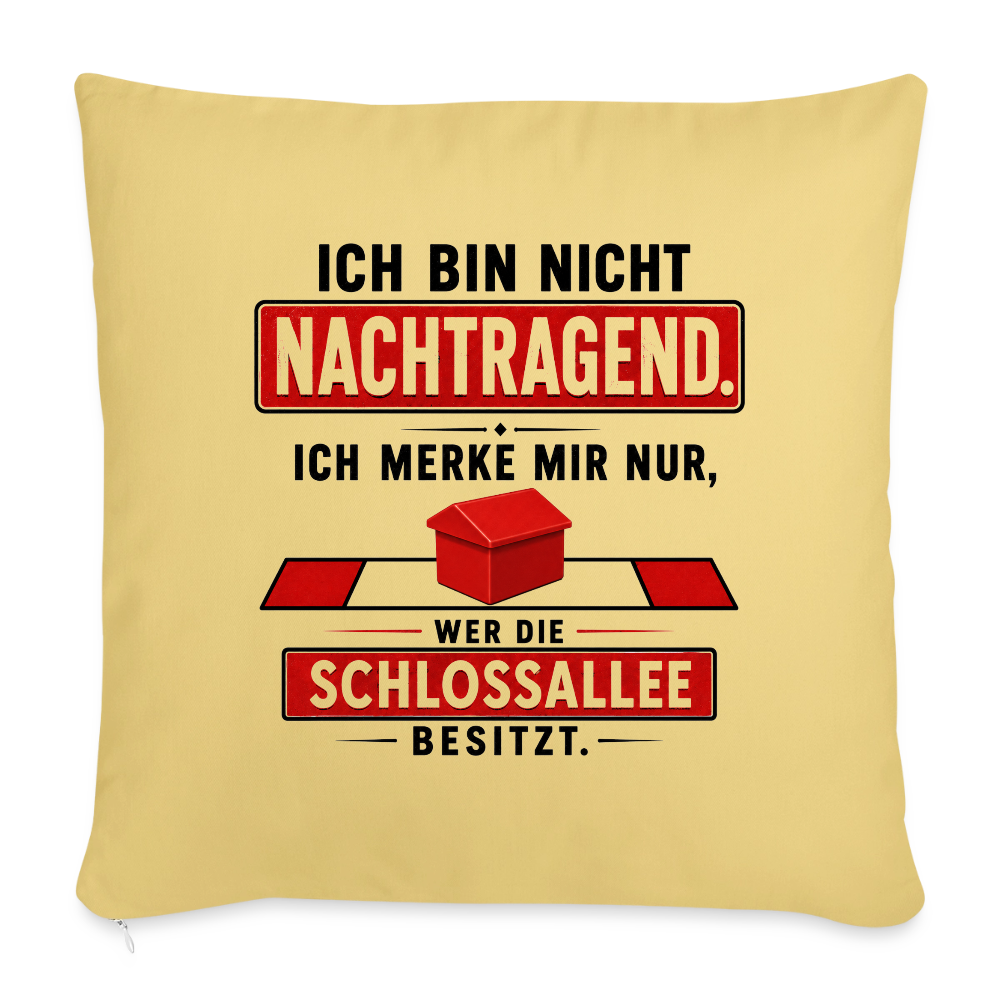 Die Schlossallee gehört mir! - Sofakissen mit Füllung 44 x 44 cm - Hellgelb