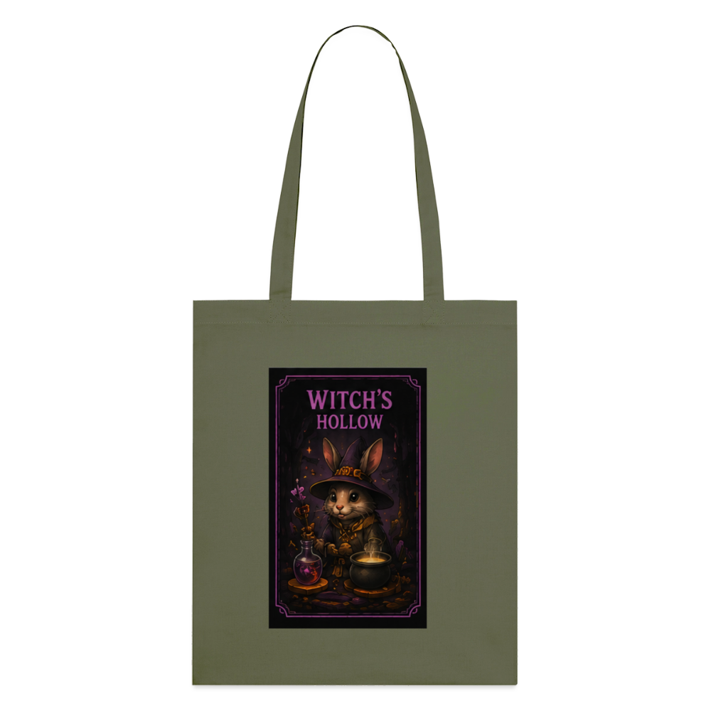 Witch´s Hollow, Stoffbeutel aus Bio-Baumwolle - Khaki