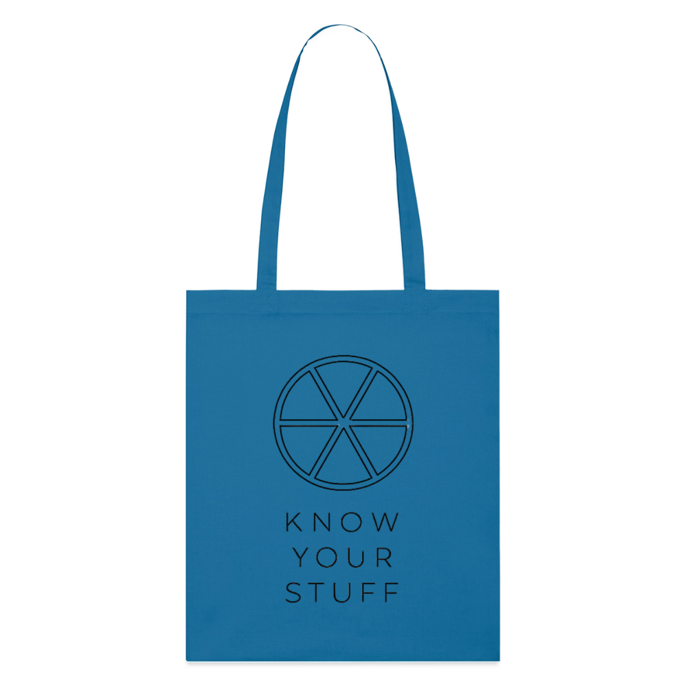 Know your Stuff, Stoffbeutel aus Bio-Baumwolle - royal blue