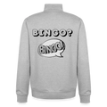 Bingo? Bingo! Unisex Sweatshirt-Jacke aus Bio-Baumwollgemisch - heather grey