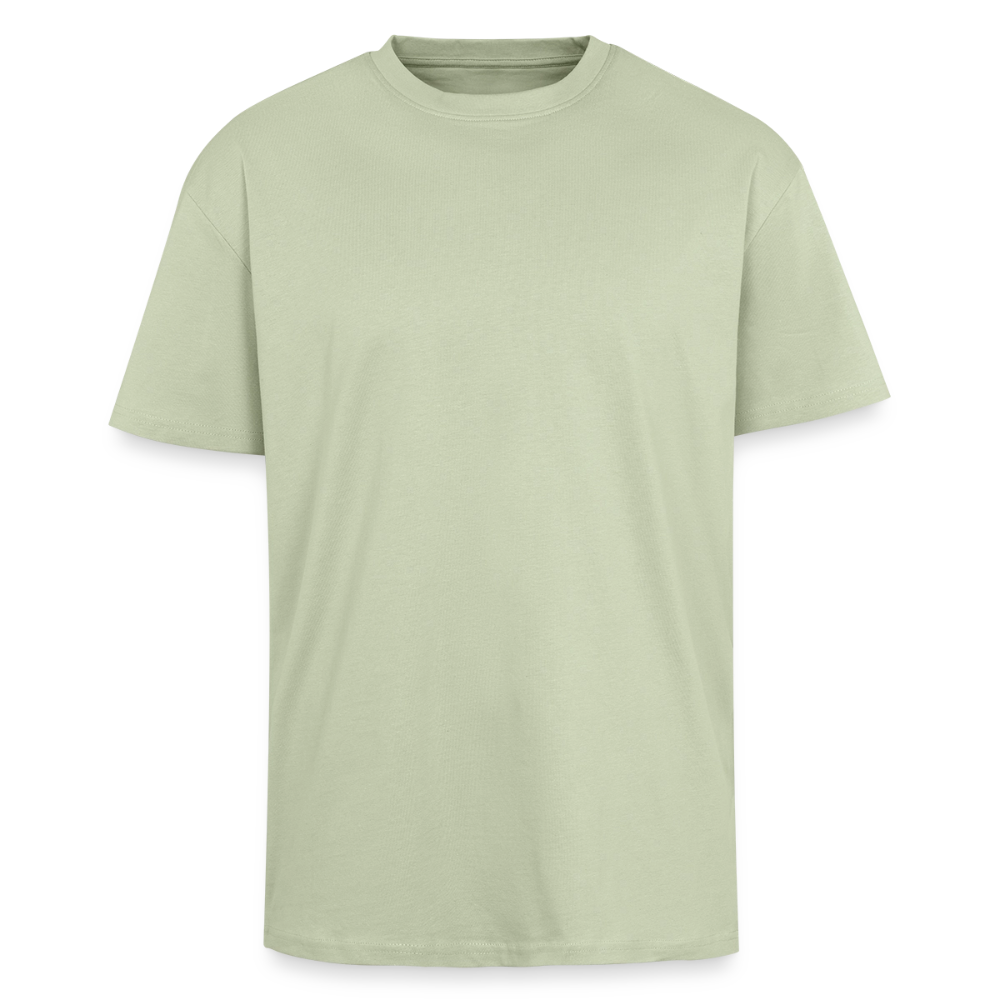 Adventure Await, unisex Oversized T-Shirt - Leichtes Salbeigrün 