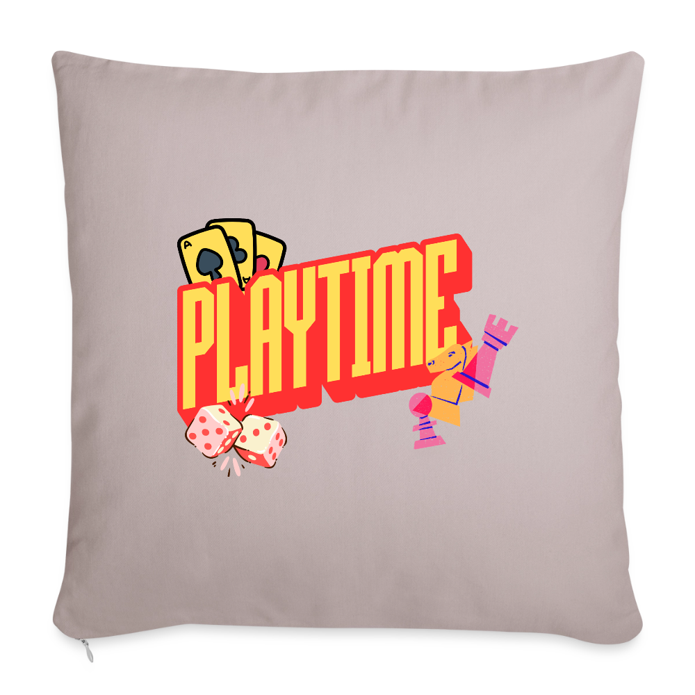 PLAYTIME - Sofakissen mit Füllung 44 x 44 cm - helles Taupe