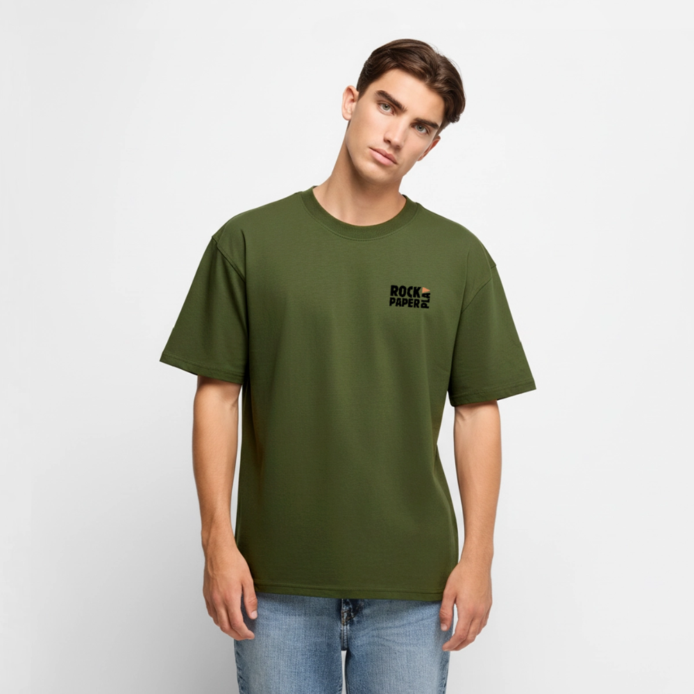 Good Games Only, Oversized unisex T-Shirt aus Bio-Baumwolle - Khaki