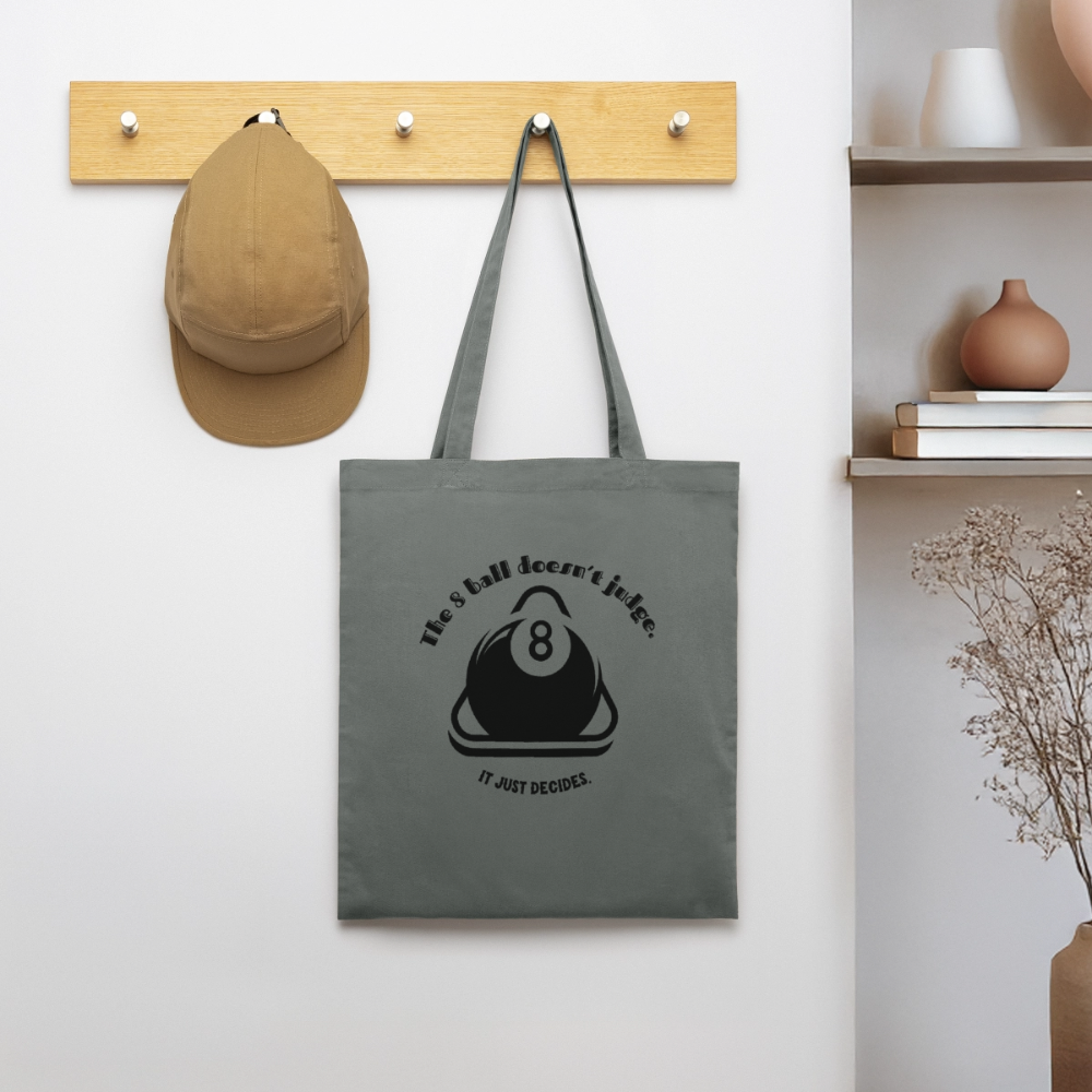 8-Ball Decides, Stoffbeutel aus Bio-Baumwolle - anthracite