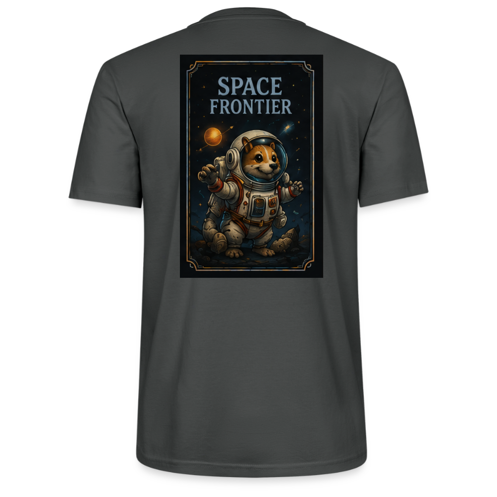 Space Frontier, unisex T-Shirt aus Bio-Baumwolle - Anthrazit