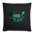 Bioluminescent Ocean - Sofakissen mit Füllung 44 x 44 cm - Schwarz