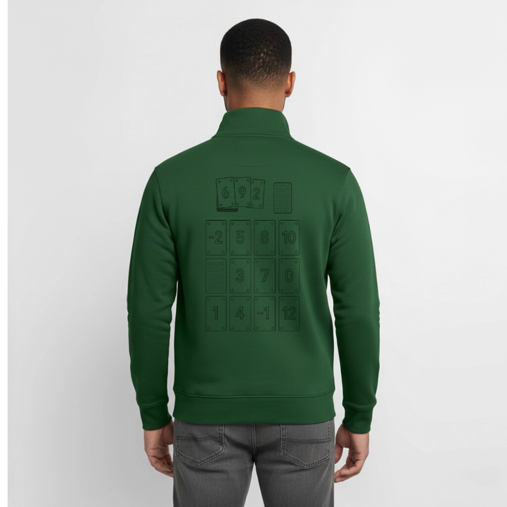 Low Wins, unisex Sweatshirt-Jacke aus bio-Baumwolle - bottle green