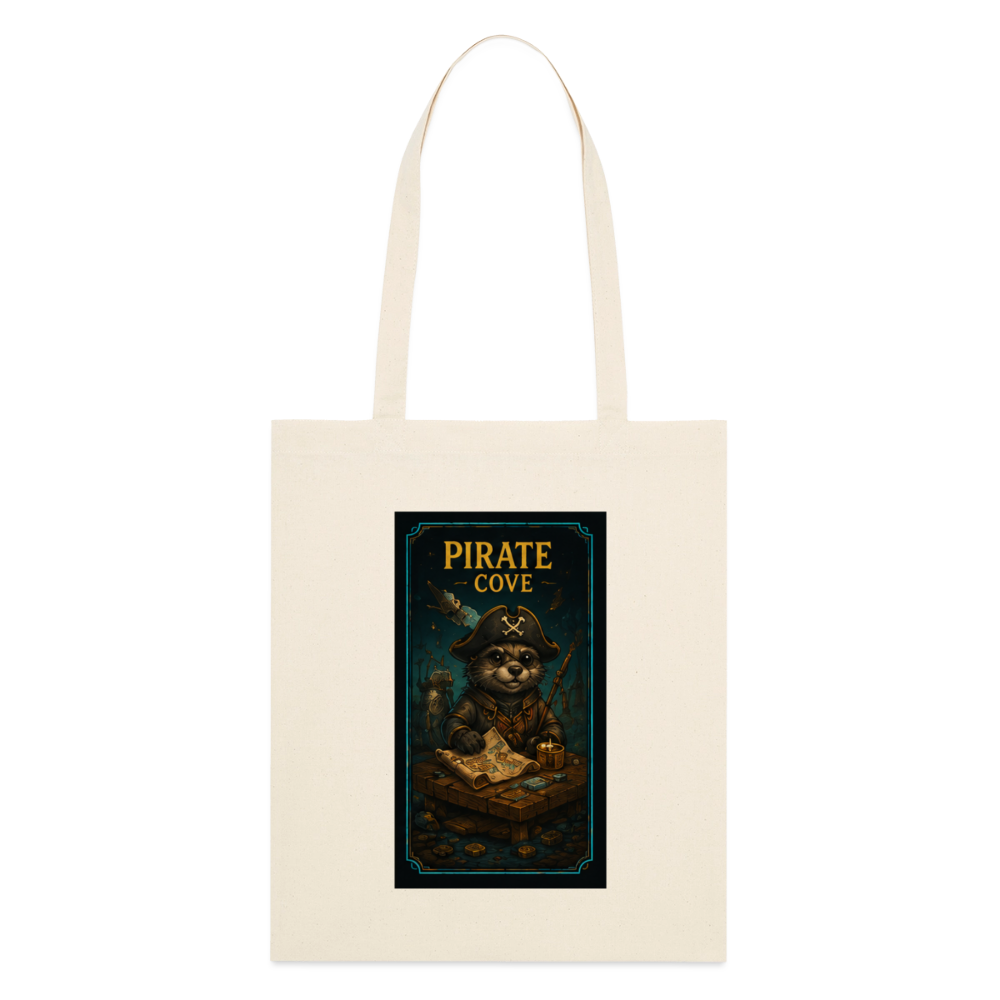 Pirate Cove, Stoffbeutel aus Bio-Baumwolle - Natur