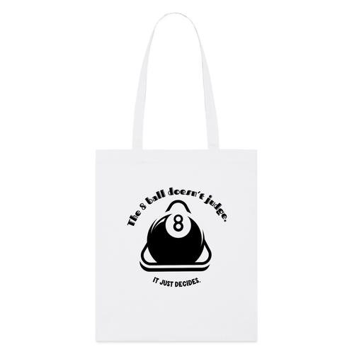 8-Ball Decides, Stoffbeutel aus Bio-Baumwolle - white
