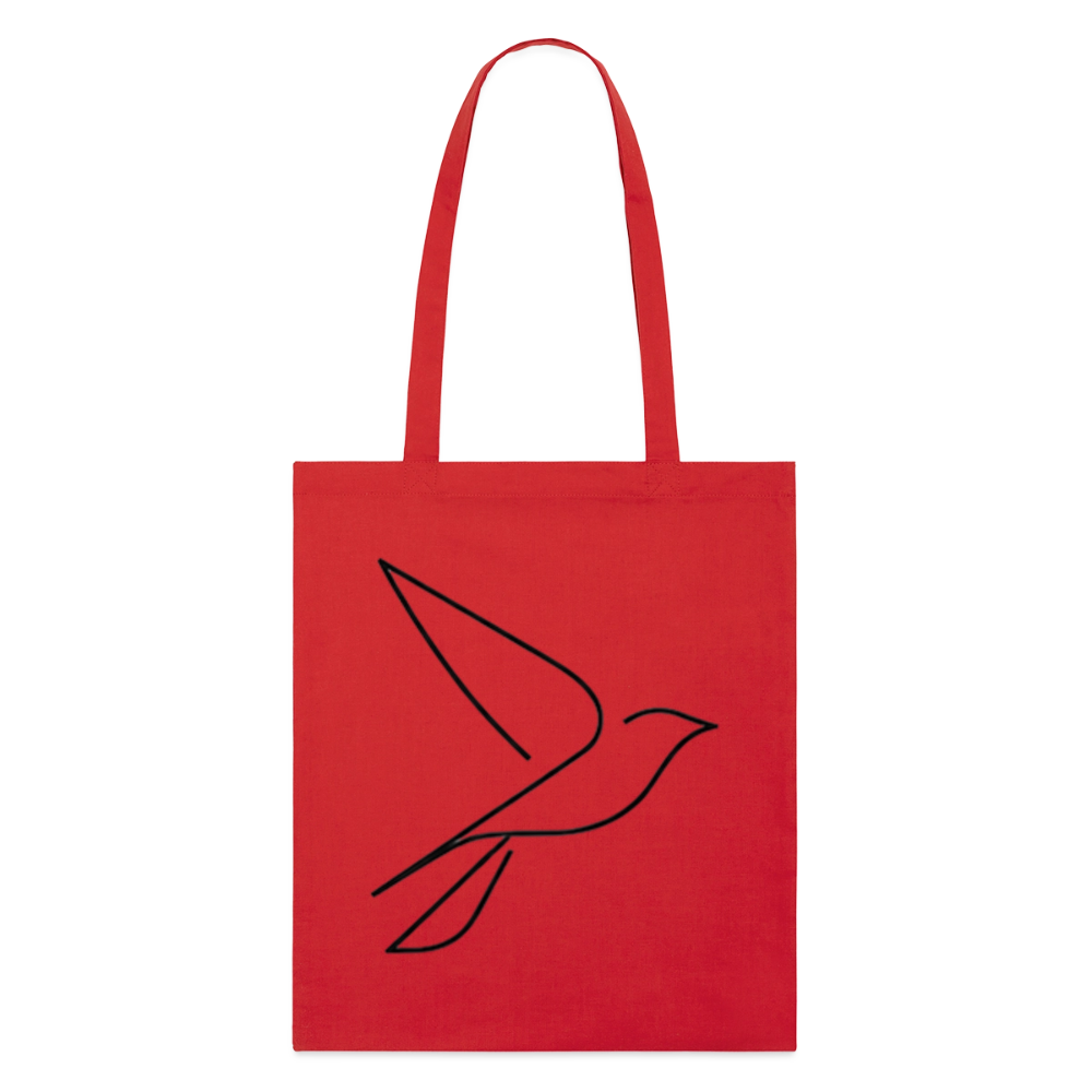 Take Flight, Stoffbeutel aus Bio-Baumwolle - red