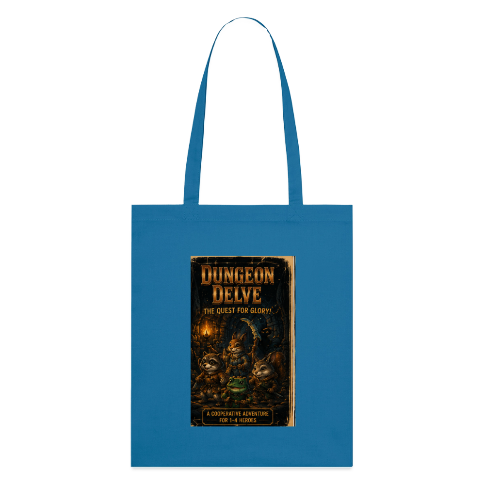 Dungeon Delve, Stoffbeutel aus Bio-Baumwolle - Königsblau