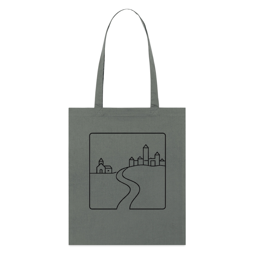 Place & Connect, Stoffbeutel aus Bio-Baumwolle - anthracite