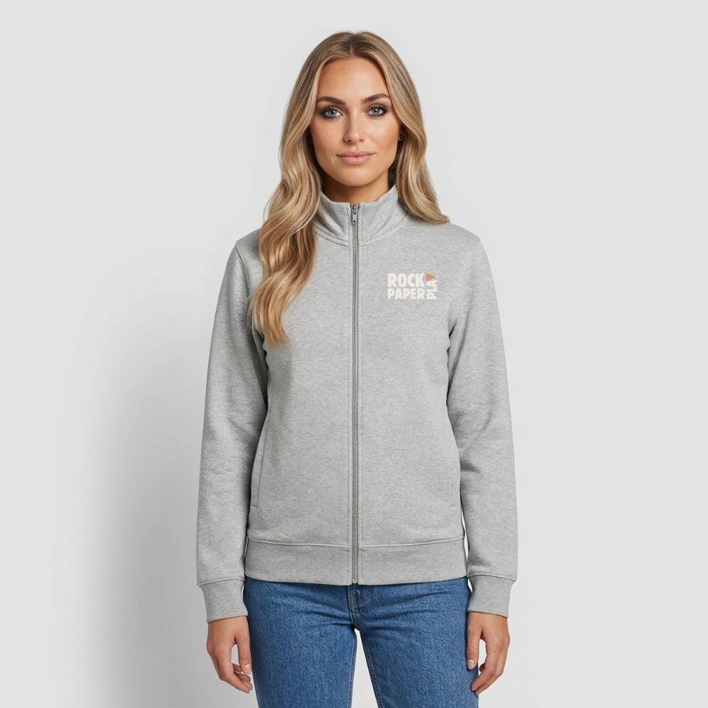 Good Games Only - unisex Sweatshirt-Jacke aus Bio-Baumwollgemisch - Grau meliert