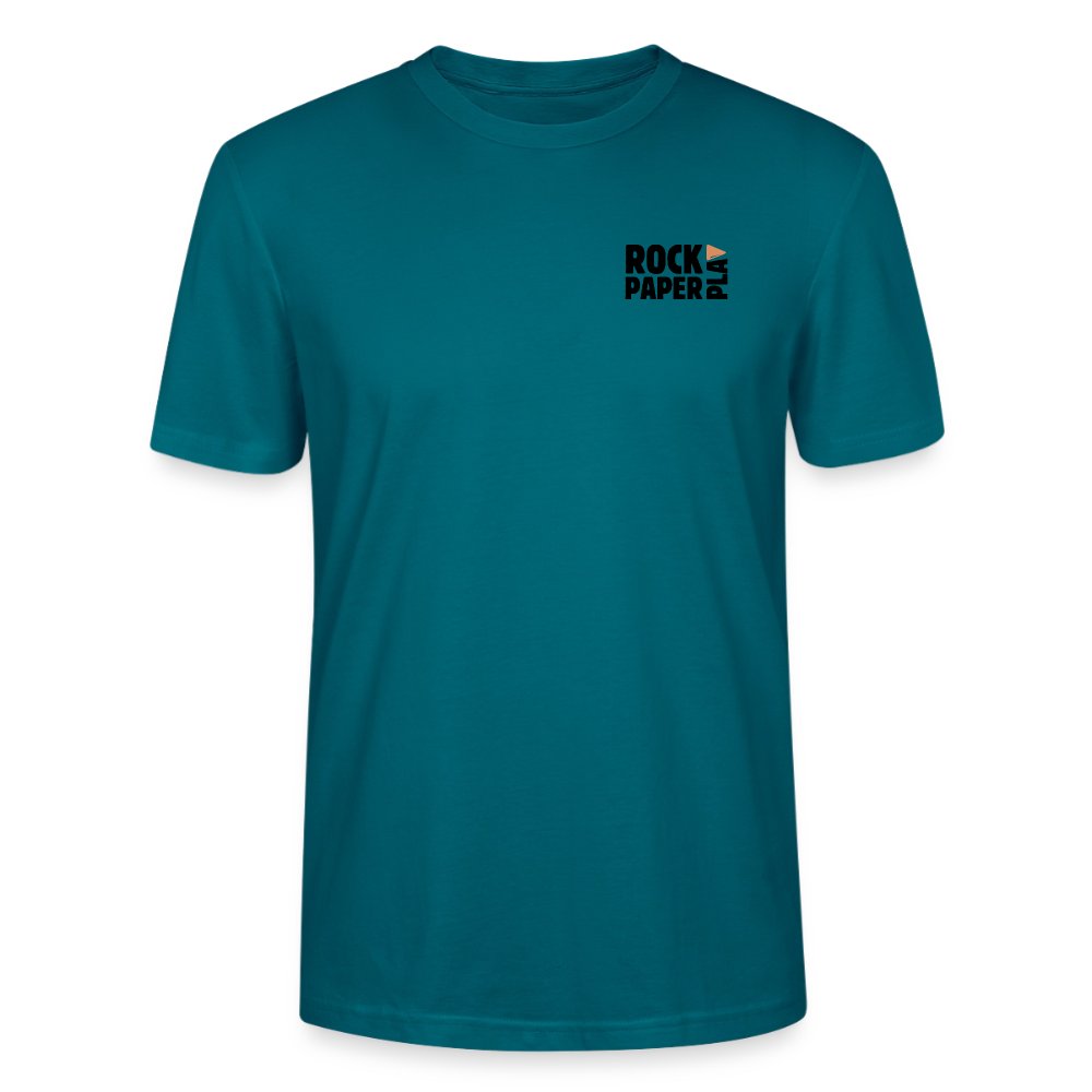 Space Frontier, unisex T-Shirt aus Bio-Baumwolle - Ozeanblau