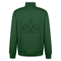 Quiet Strategy, unisex Sweatshirt-Jacke aus Bio-Baumwollgemisch - bottle green