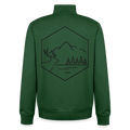 Find Your Balance, unisex Sweatshirt-Jacke aus Bio-Baumwollgemisch - bottle green
