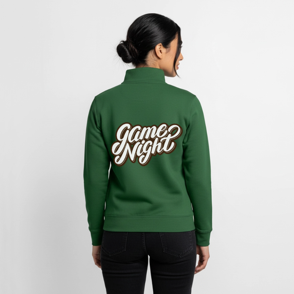 Game Night Classic, unisex Sweatshirt-Jacke aus Bio-Baumwollgemisch - bottle green