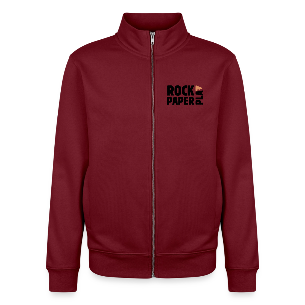 Draw Four – We’re Still Friends, unisex Sweatshirt-Jacke aus Bio-Baumwollgemisch - burgundy