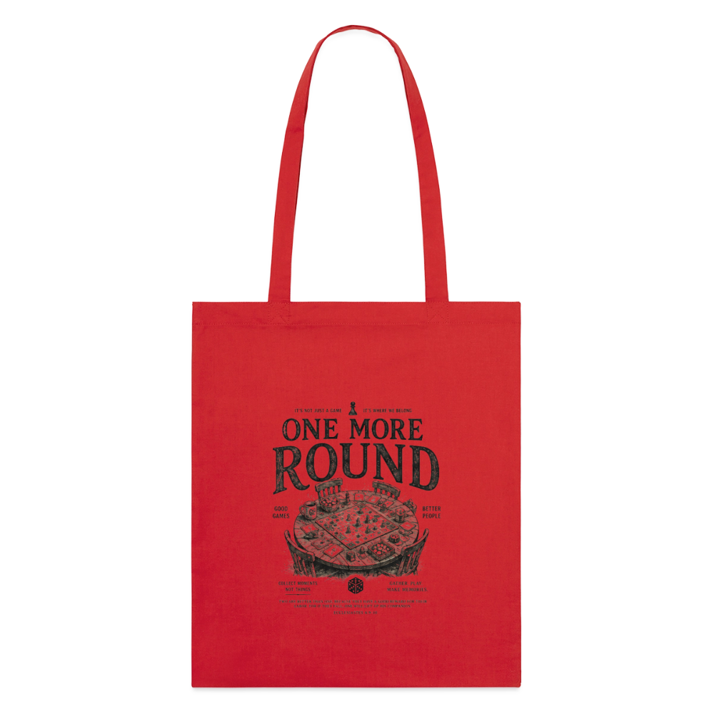 One More Round, Stoffbeutel aus Bio-Baumwolle - Rot