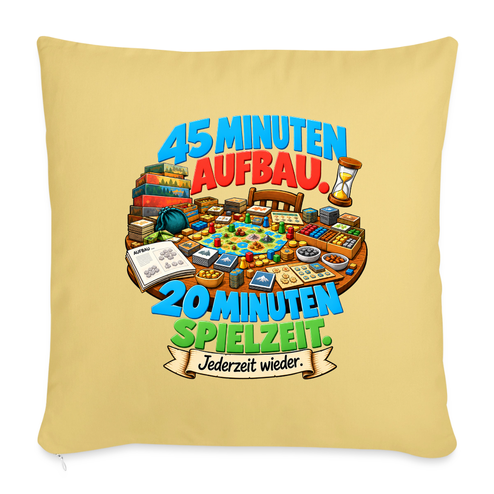 45 Minuten Aufbau. 20 Minuten Spielzeit. - Kissen 44 x 44cm - Hellgelb