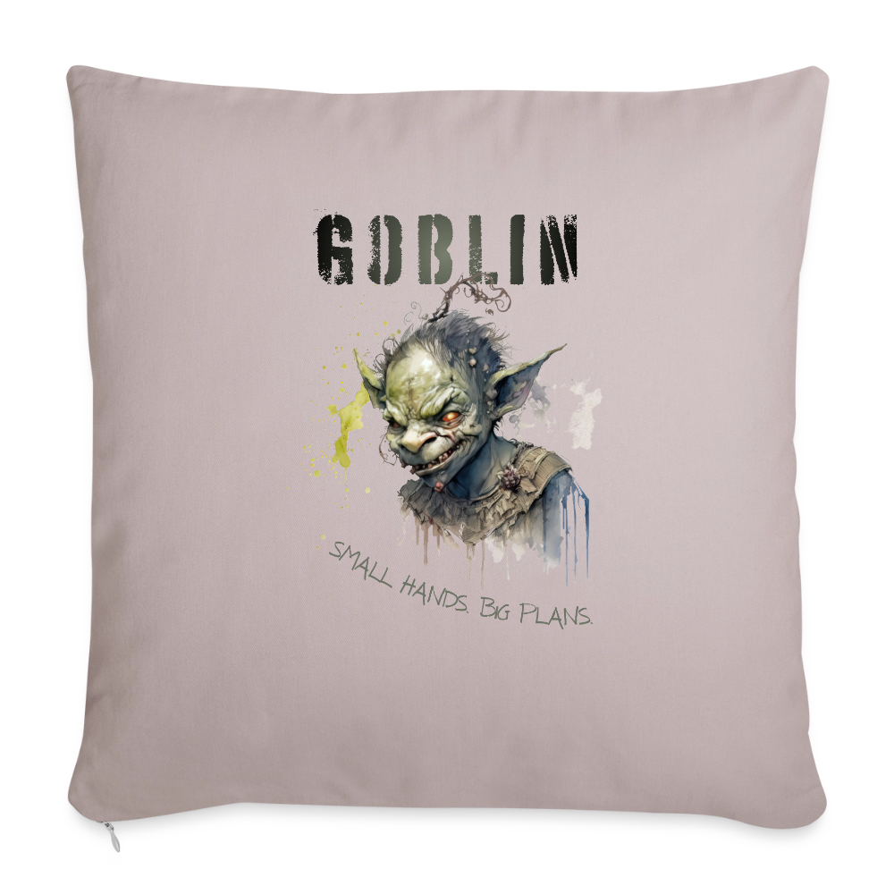 Goblin – Small Hands. Big Plans. - Sofakissen mit Füllung 44 x 44 cm - helles Taupe
