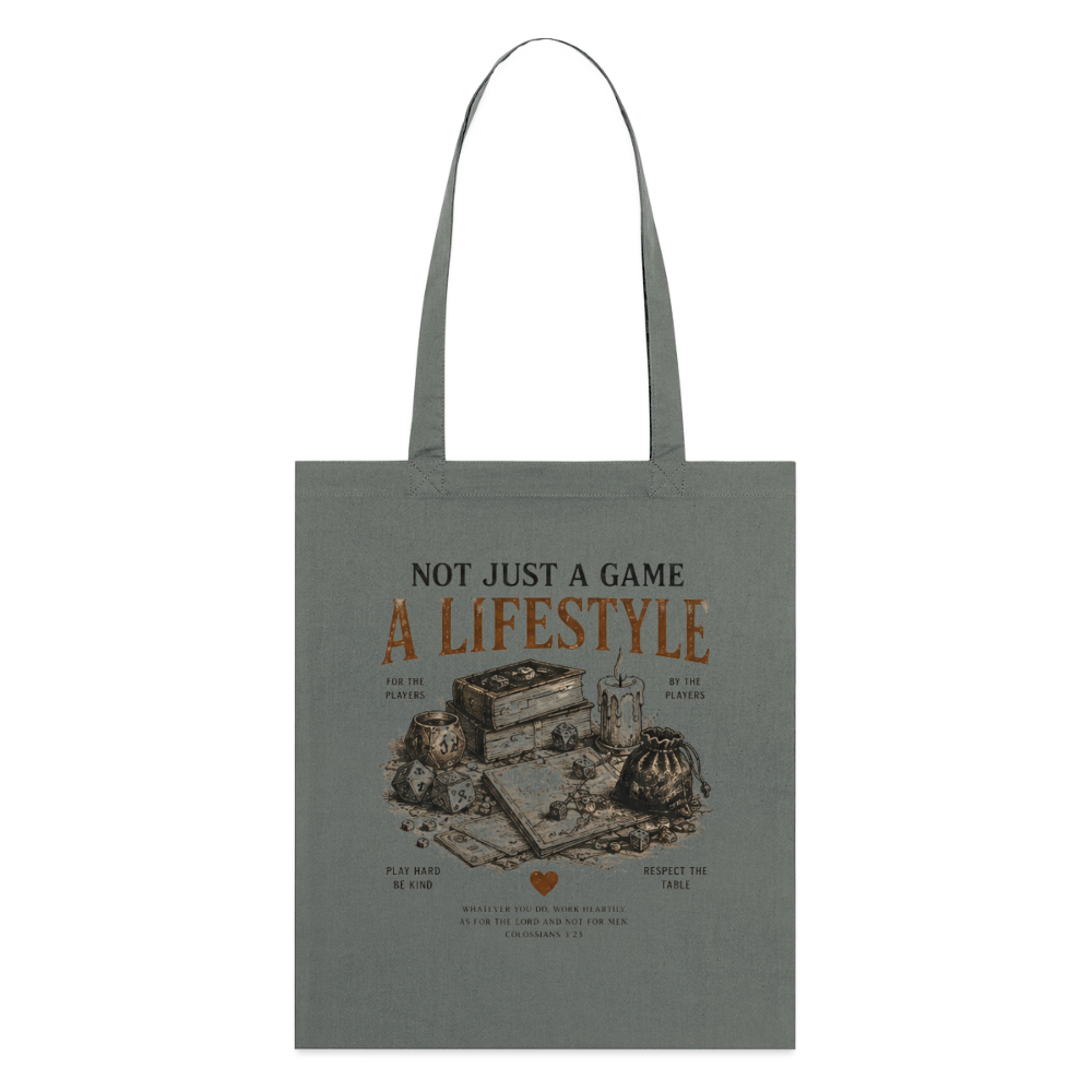 Not Just A Game, Stoffbeutel aus Bio-Baumwolle - Anthrazit