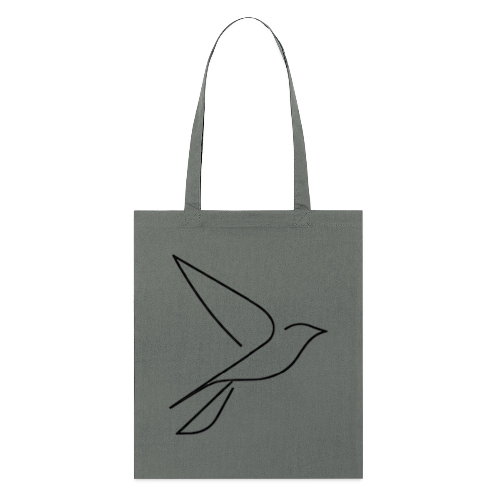 Take Flight, Stoffbeutel aus Bio-Baumwolle - anthracite