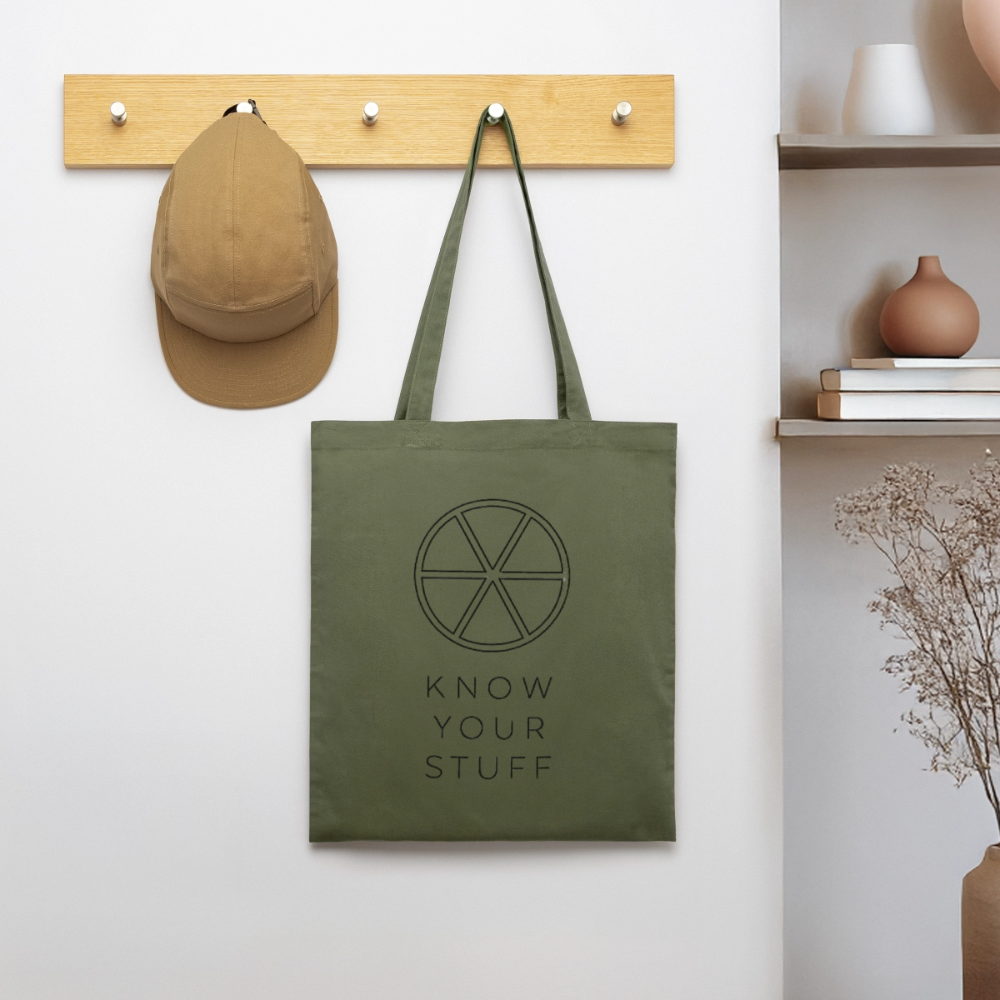 Know your Stuff, Stoffbeutel aus Bio-Baumwolle - khaki