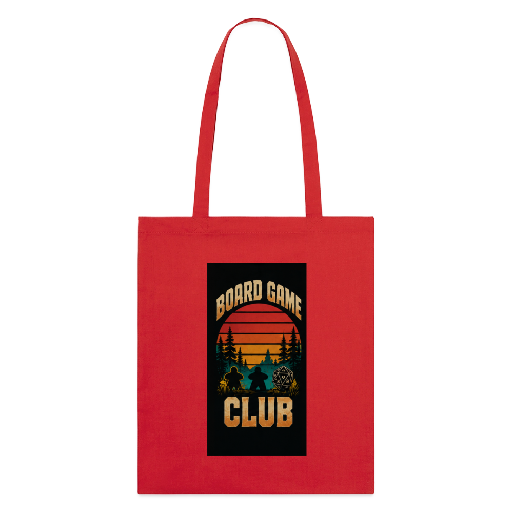 Board Game Club, Stoffbeutel aus Bio-Baumwolle - Rot