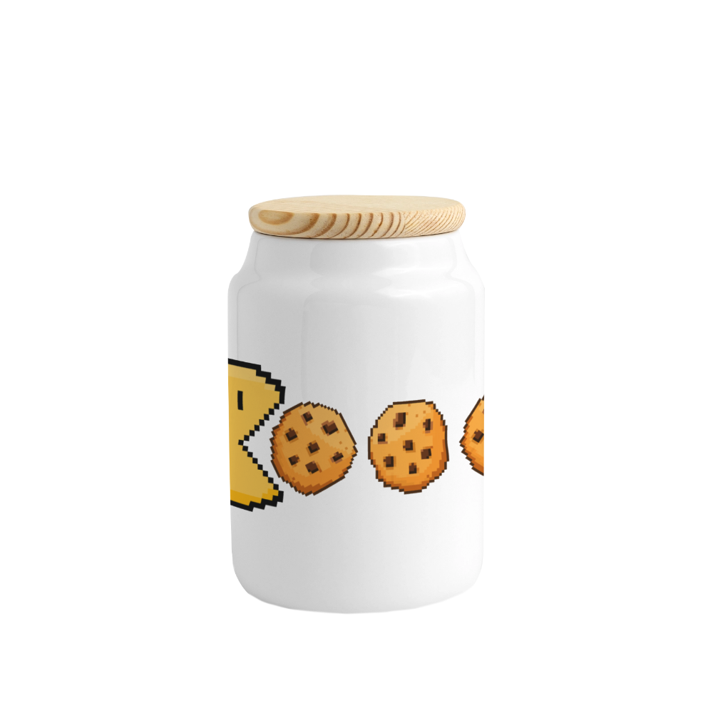 Pixel Cookies | Retro Gaming -  Keksdose - Weiß