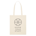 Know your Stuff, Stoffbeutel aus Bio-Baumwolle - soft Ecru