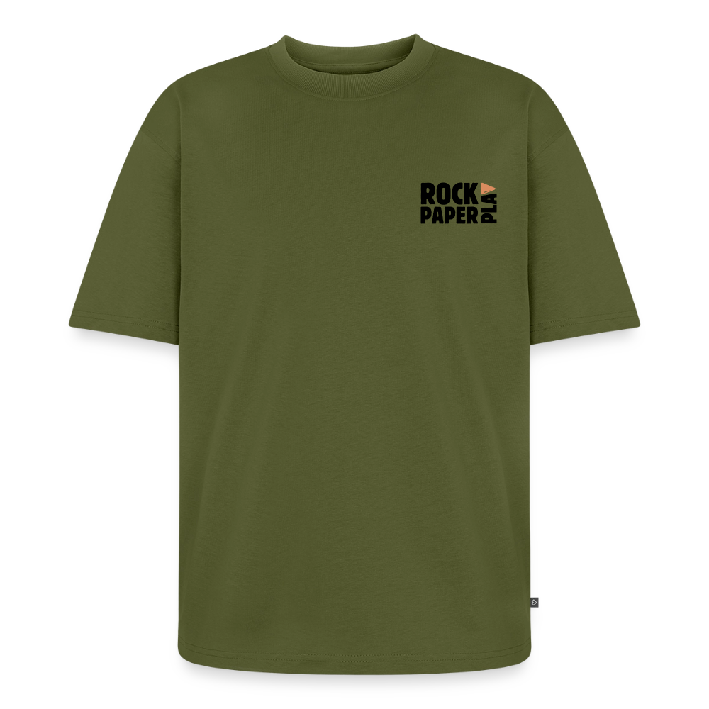Good Games Only, Oversized unisex T-Shirt aus Bio-Baumwolle - Khaki
