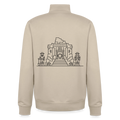 Hidden Ruins, unisex Sweatshirt-Jacke aus Bio-Baumwollgemisch - desert dust