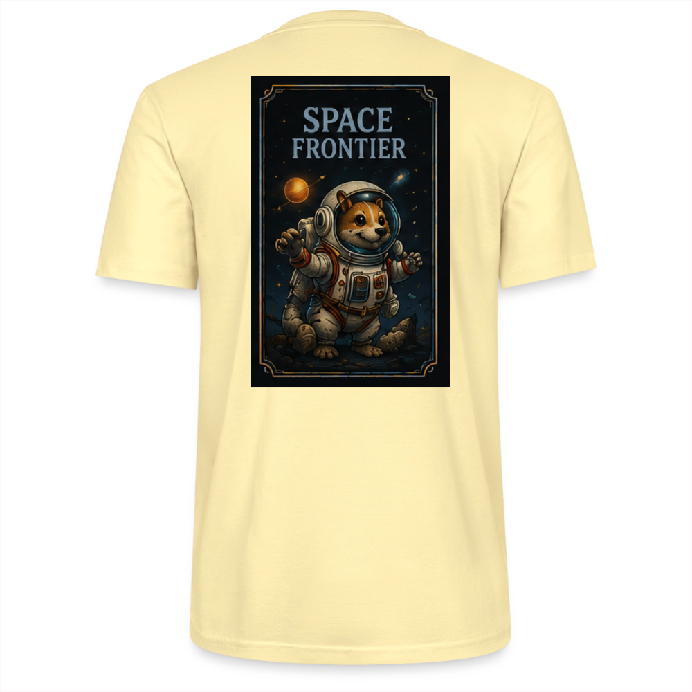 Space Frontier, unisex T-Shirt aus Bio-Baumwolle - Creme