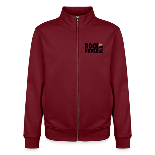 Blow the Cartridge, unisex Sweatshirt-Zipper aus Bio-Baumwollgemisch - burgundy