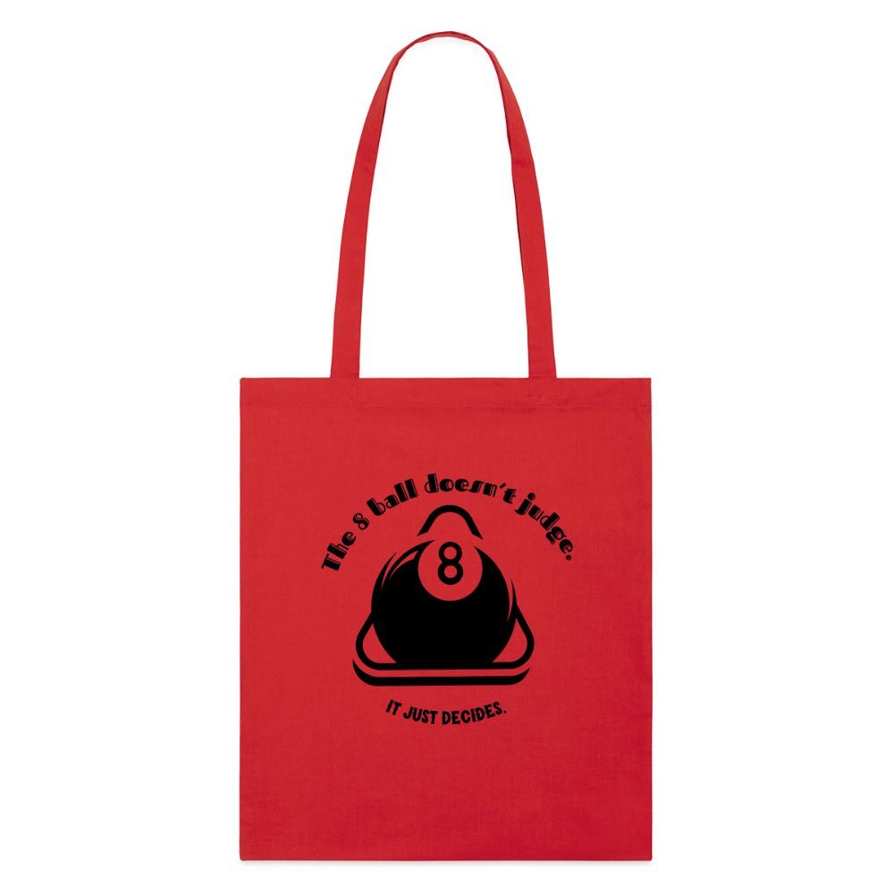 8-Ball Decides, Stoffbeutel aus Bio-Baumwolle - red