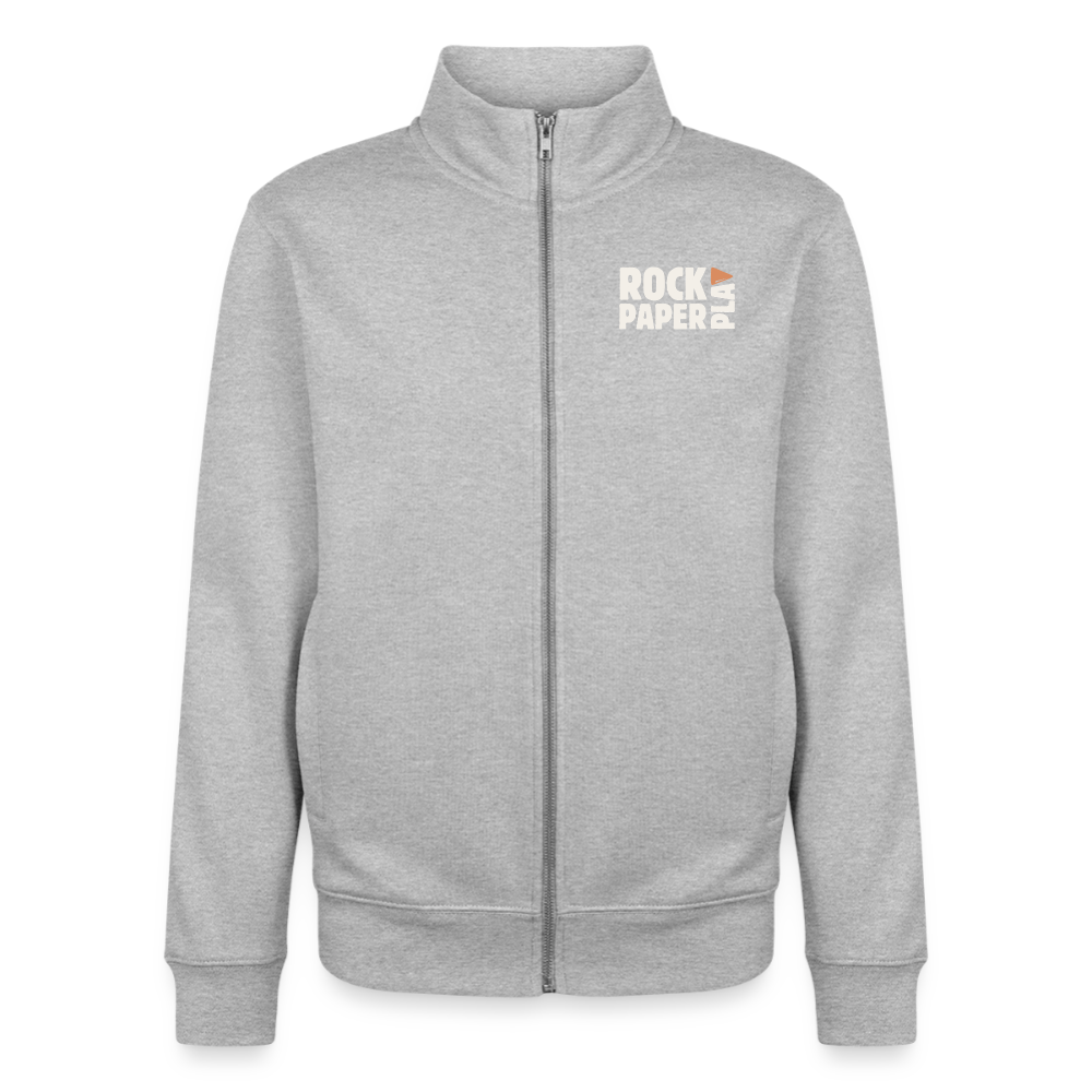 Good Games Only - unisex Sweatshirt-Jacke aus Bio-Baumwollgemisch - Grau meliert