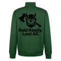 Loot Goblin Mode, unisex Sweatshirt-Jacke aus Bio-Baumwollgemisch - bottle green