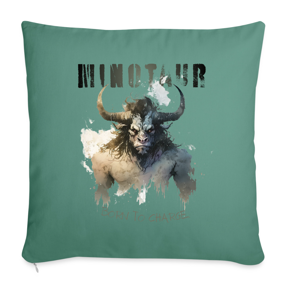 Minotaur – Born to Charge - Sofakissen mit Füllung 44 x 44 cm - Tanngrün